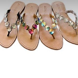 GUC Mystique Virtual and Gold Jeweled Sandals
